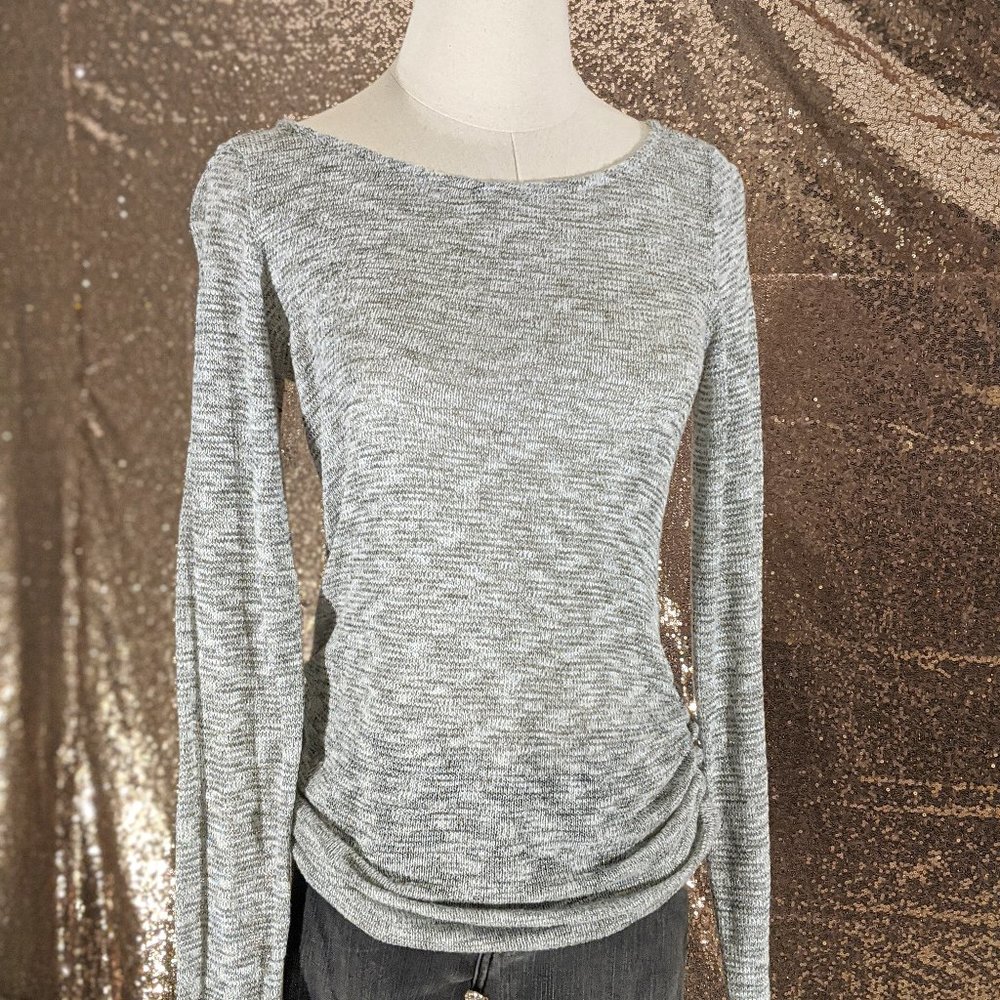 MOTHERHOOD KNIT RUCHED MATERNITY TOP SIZE SMALL